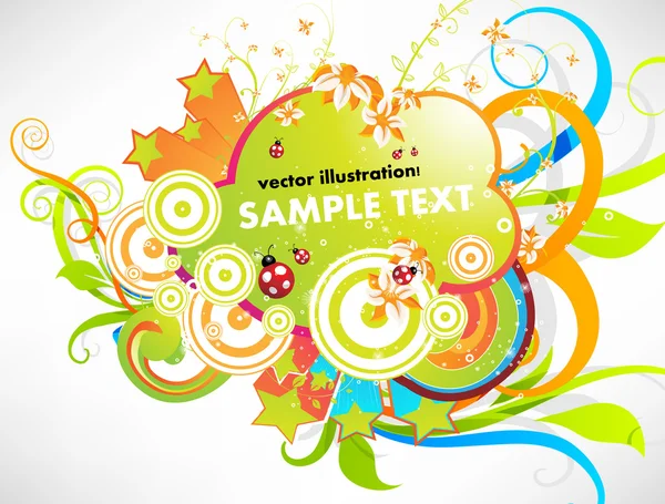 Illustration vectorielle d'été pour un design frais . — Image vectorielle