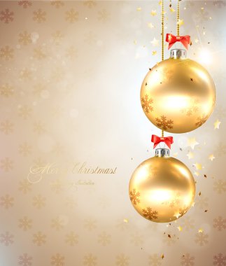 Zarif bir Noel arkaplanı ve takıları var.