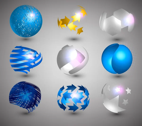 Collection de Globe Designs — Image vectorielle