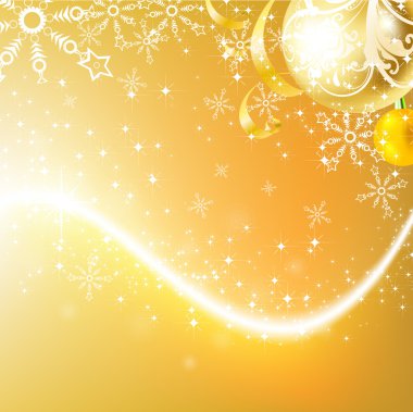 Zarif bir Noel arkaplanı ve takıları var.