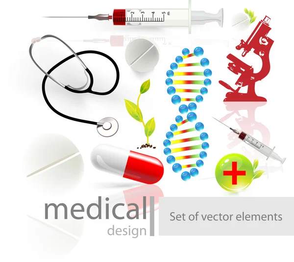 Conjunto de ícones médicos — Vetor de Stock