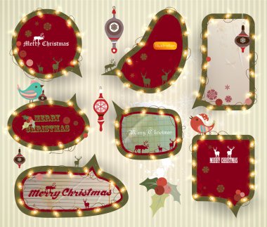 garland ile koymak Noel konuşma kabarcıklar