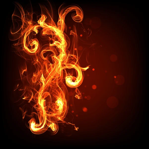 Fire flame banner — Stock Photo, Image