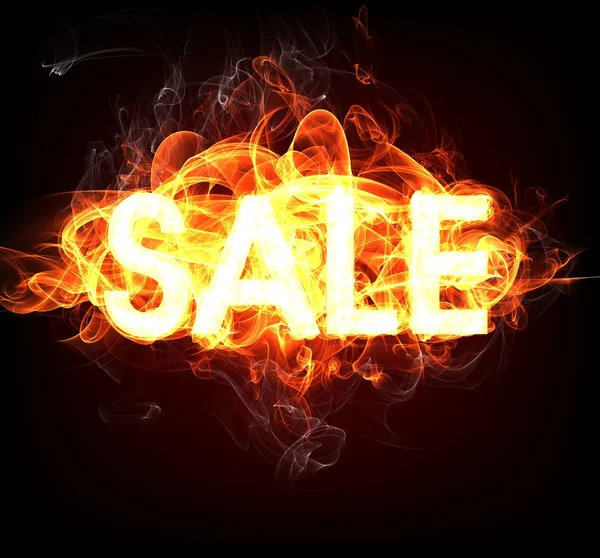Fire Sale for hot flame design — Stock Photo, Image