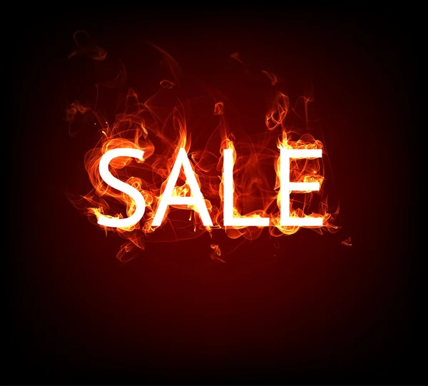 Fire Sale for hot flame design — Stock Photo, Image