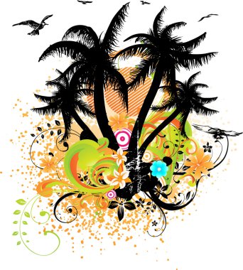 Tasarım için soyut vektör çizimi.