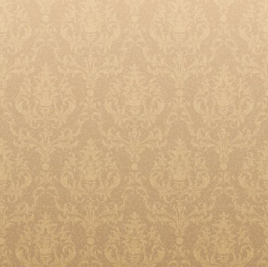 Klasik duvar kağıdı deseni, biraz aşınmış doku ve ışık efektleri ile zarif damask arka plan