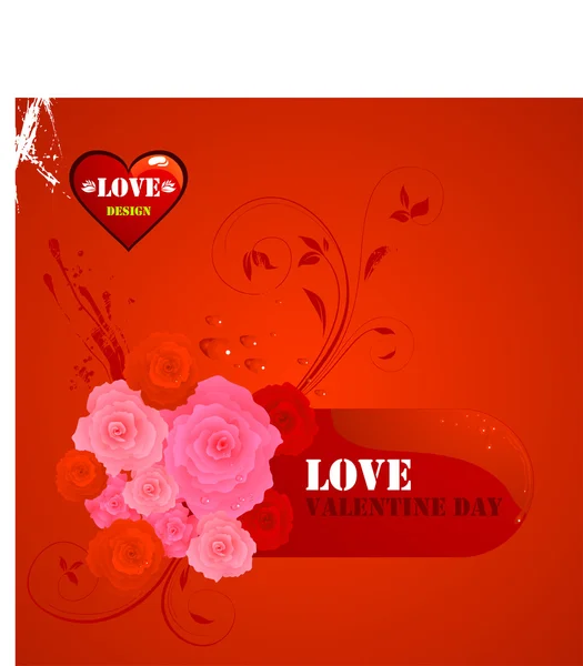 Abstract valentine day vector for background or design. — Stock Vector