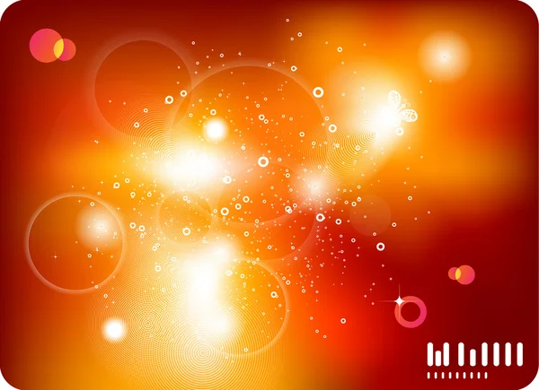 Orange glänzend eps10 abstrakter Hintergrund — Stockvektor