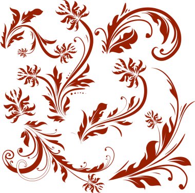 çiçek tasarım öğeleri