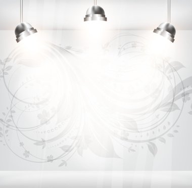 çiçek sorunsuz arka plan boş mağazası.