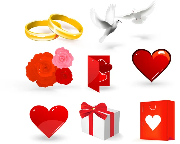 Wedding vector elements for design. — Stock Vector