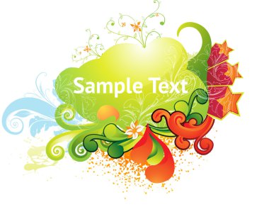 Tasarım için tasarlamak vektör çiçek ögesi.