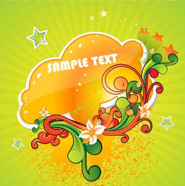 Tasarım için tasarlamak vektör çiçek ögesi.