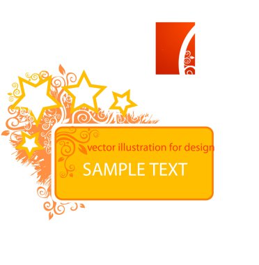 Tasarım için soyut vektör çizimi.