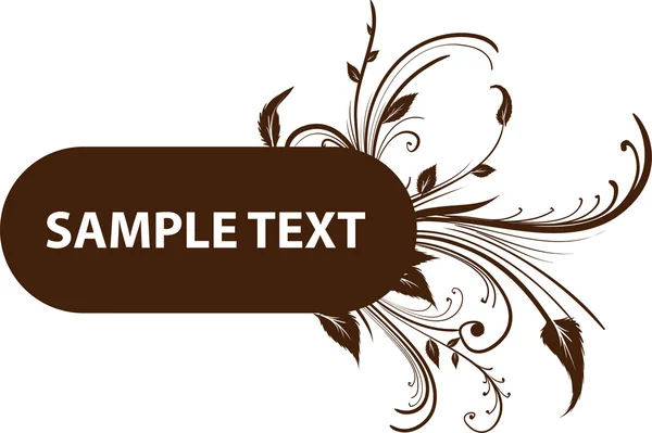 Fond floral abstrait avec place pour votre texte — Image vectorielle