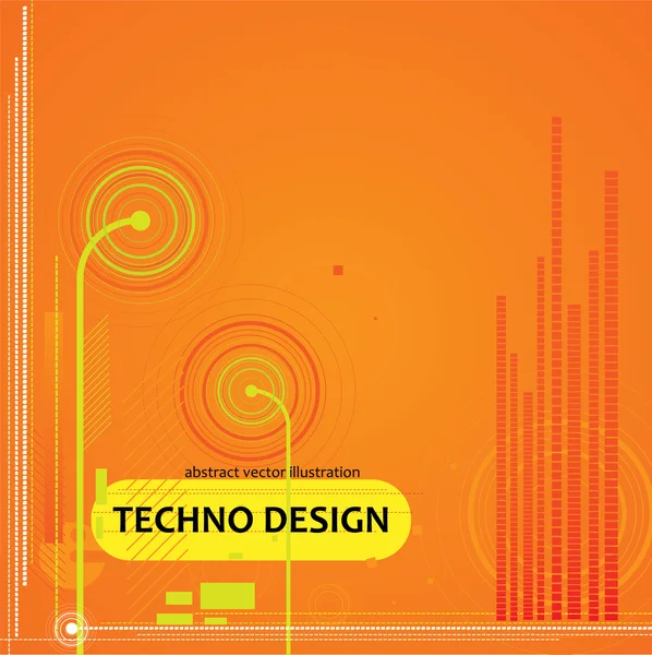 Techno Antecedentes — Vector de stock