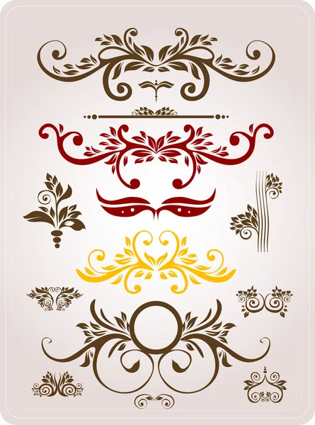 Hand Drawn floral background with flowers, greeting vector card for retro design — Stock Vector