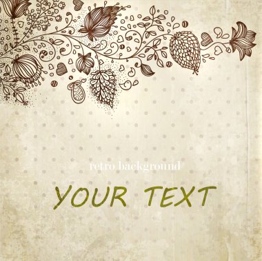 şık çiçekli arka plan