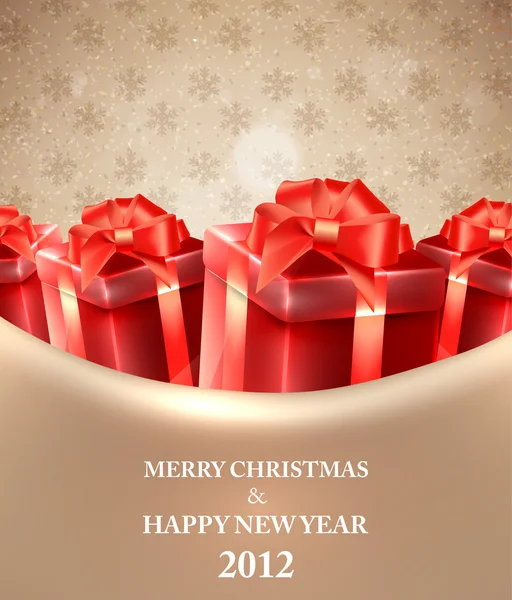 Christmas background vector image — Stock Vector