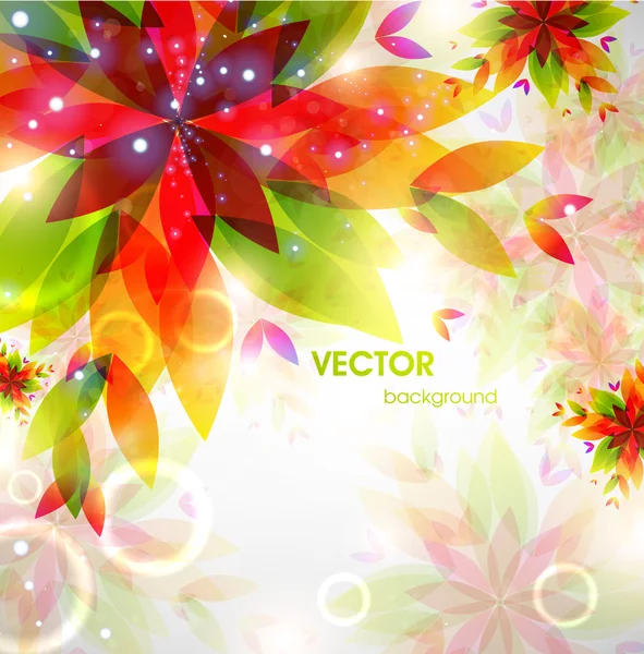 Fundo abstrato da flora — Vetor de Stock