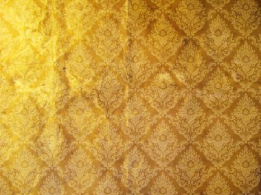 Klasik duvar kağıdı deseni, biraz aşınmış doku ve ışık efektleri ile zarif damask arka plan