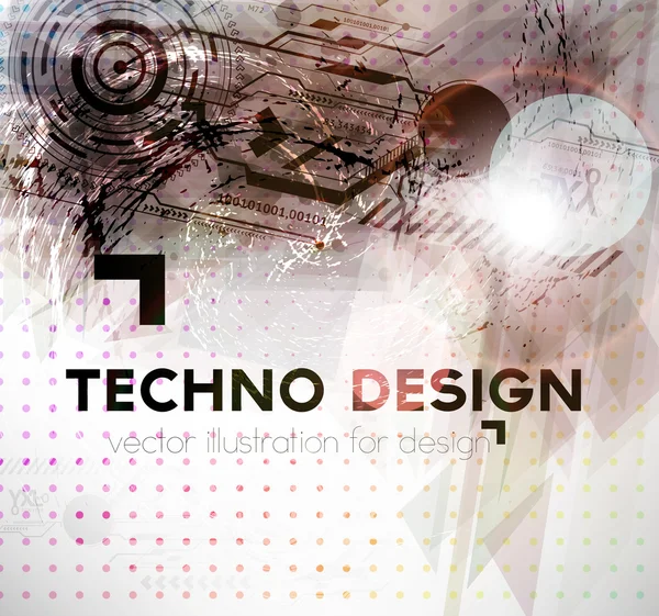 Résumé Techno Vector Background . — Image vectorielle