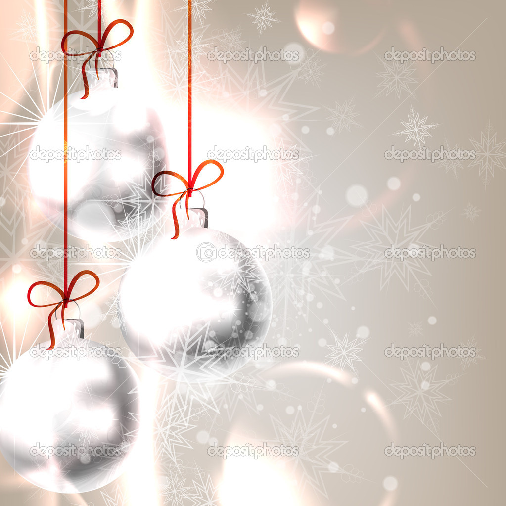 Elegant Christmas Background. — Stock Vector © Ozerina