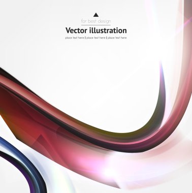 Mesajınızı dikkat çekmek için öğe parlayan ile taze parlak tasarım fikri