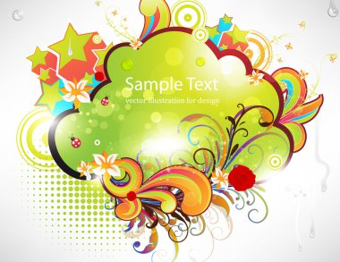 Tasarım için tasarlamak vektör çiçek ögesi.