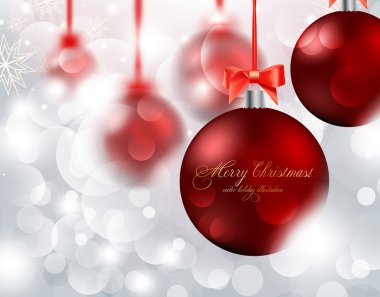 Zarif bir Noel arkaplanı ve takıları var.