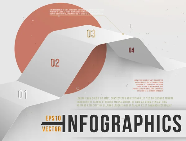 Modern Infographic iş tasarım şablonu — Stok Vektör