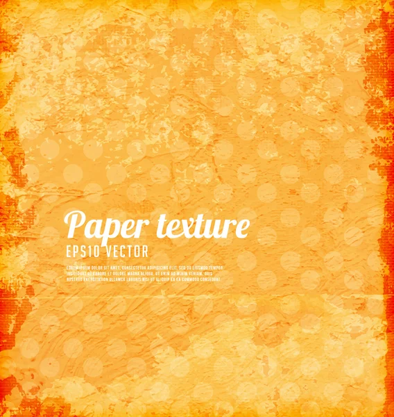 Old paper texture for retro grunge design — Stock Vector