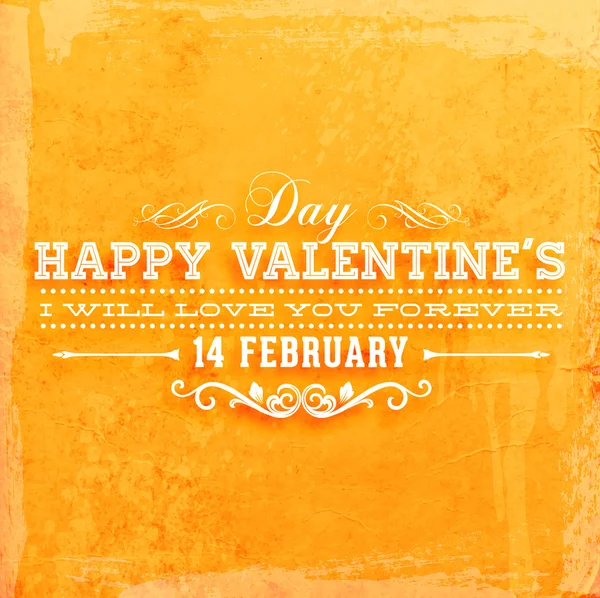 Joyeux Valentines Day Card Design . — Image vectorielle