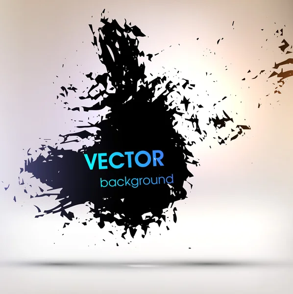 Black Paint Explosion — Stock vektor