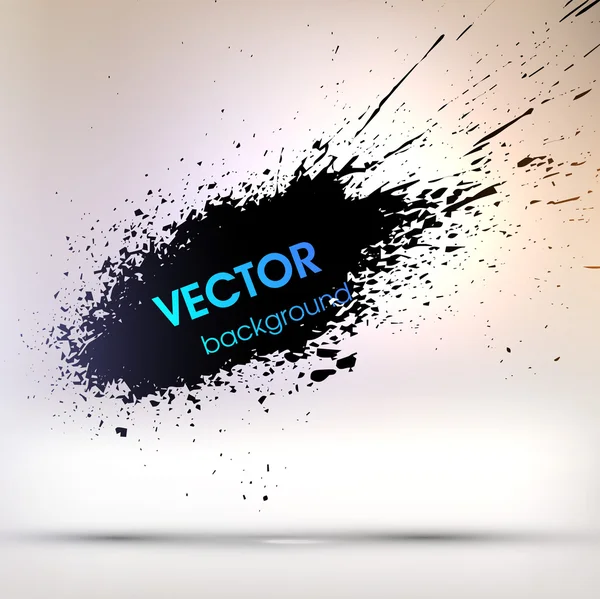 Abstract Black Grunge Background — Stock Vector