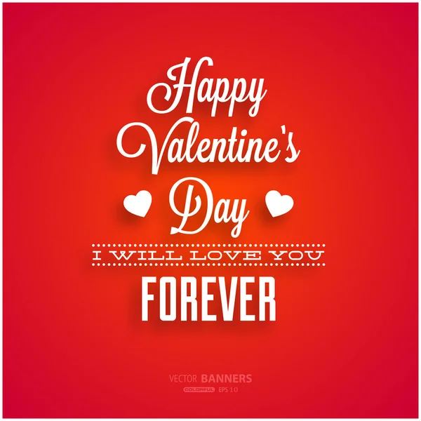Joyeux Valentines Day Card Design . — Image vectorielle