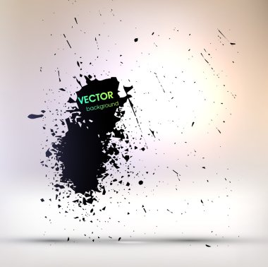 siyah boya lekeleri, vektör sıçramak
