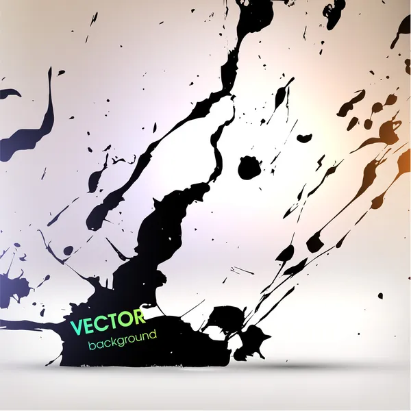 Abstract Black Grunge Background — Stock Vector