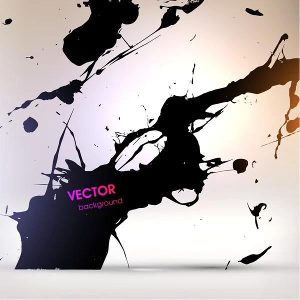 Abstract Black Grunge Background — Stock Vector