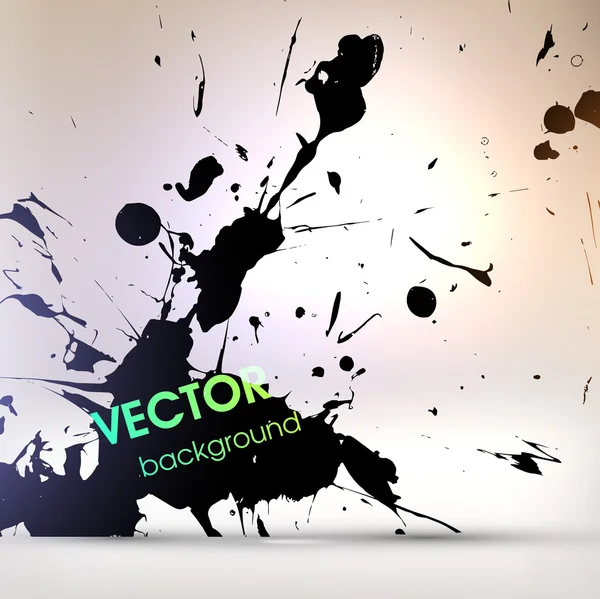 Fondo grunge negro abstracto — Vector de stock