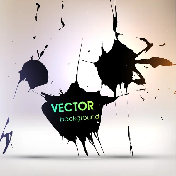 Abstract Black Grunge Background — Stock Vector