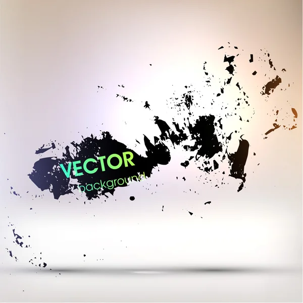 Abstract Black Grunge Background — Stock Vector