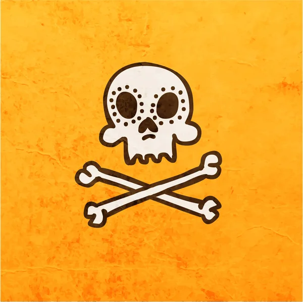 Cartoon skull — Stock Vector