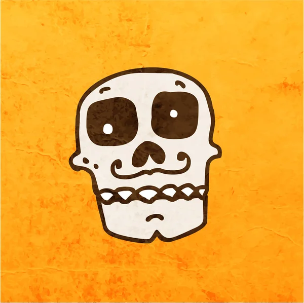 Calavera de dibujos animados — Vector de stock