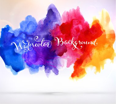 Abstract Background with Watercolor Stains