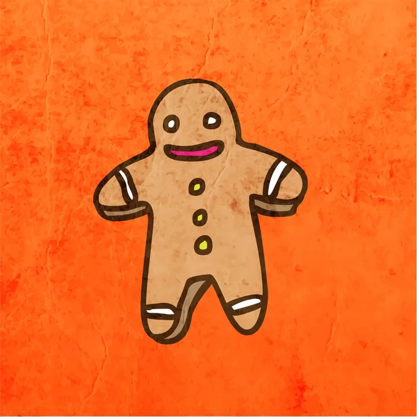 Gingerbread man. — Stockvector