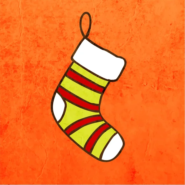 Christmas stocking. — Stockvector