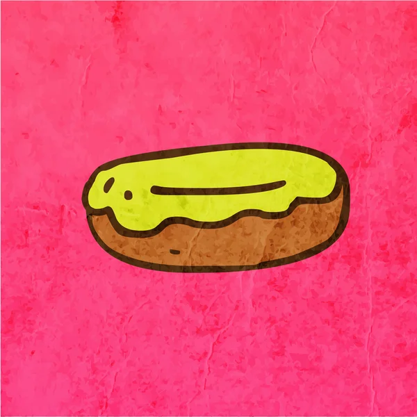 Donut dos desenhos animados . — Vetor de Stock