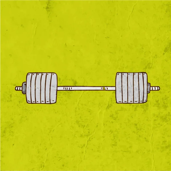 Barbell. — Stock Vector